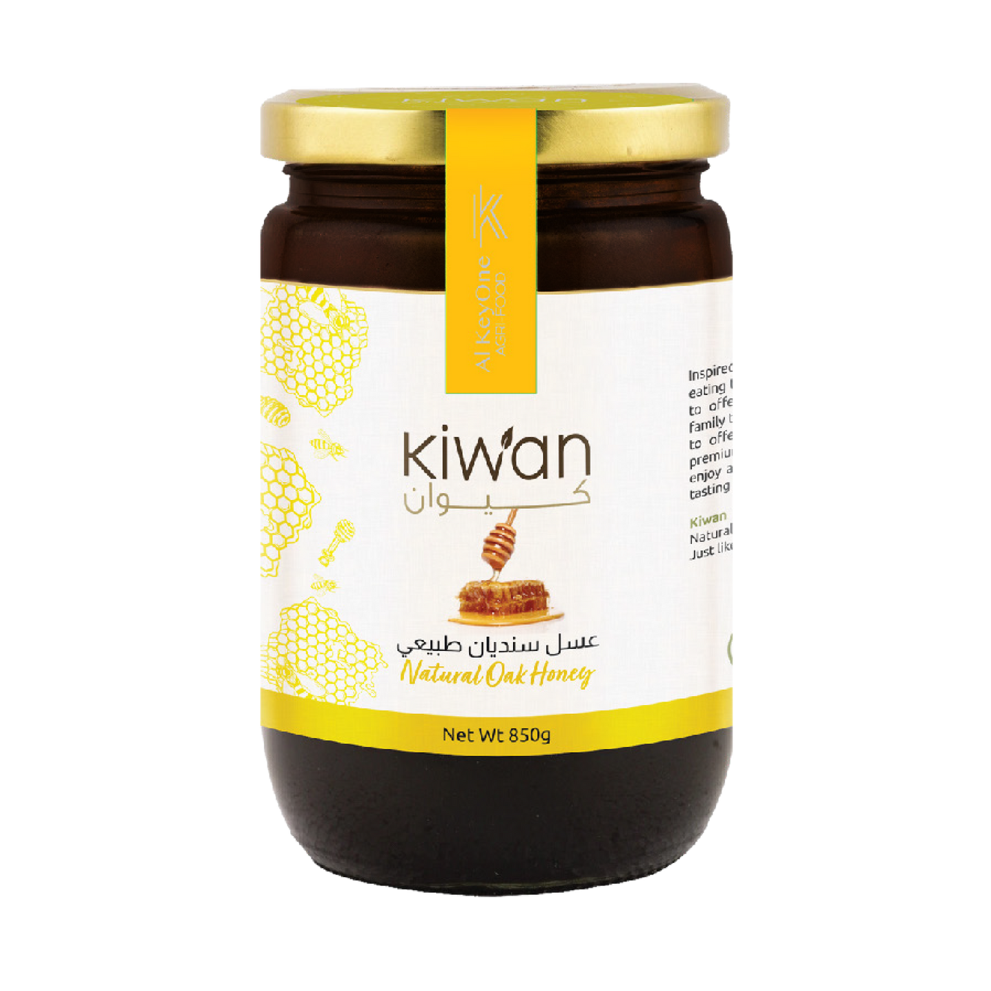 NATURAL OAK HONEY 850g
