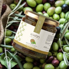 GREEN OLIVES PASTE WITH BASIL 300g